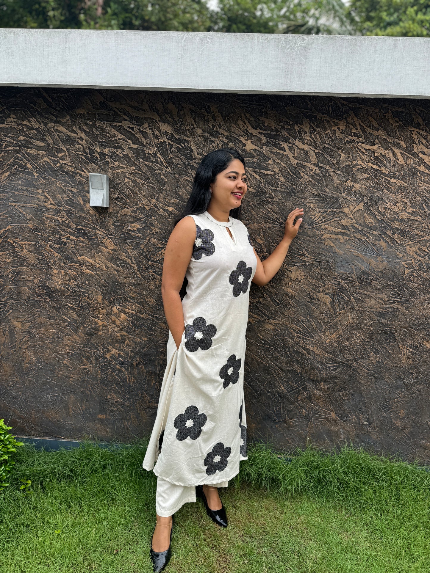 Premium Khadi Cotton 2-piece cord set, designed for effortless daily wear. - A1416