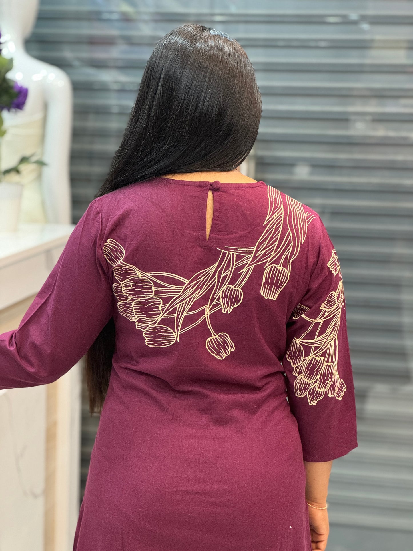 Deep Wine Cordset perfect for daily wear