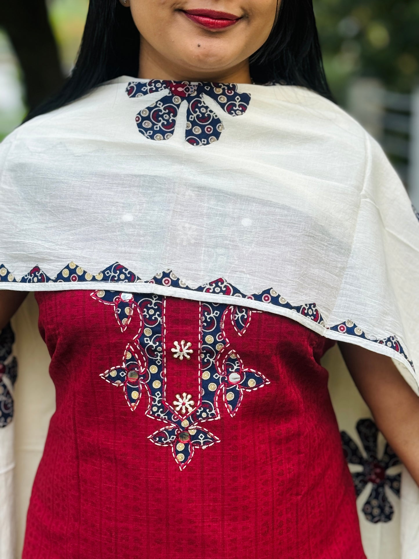 Premium Cotton Unstitched Salwar Material A1697