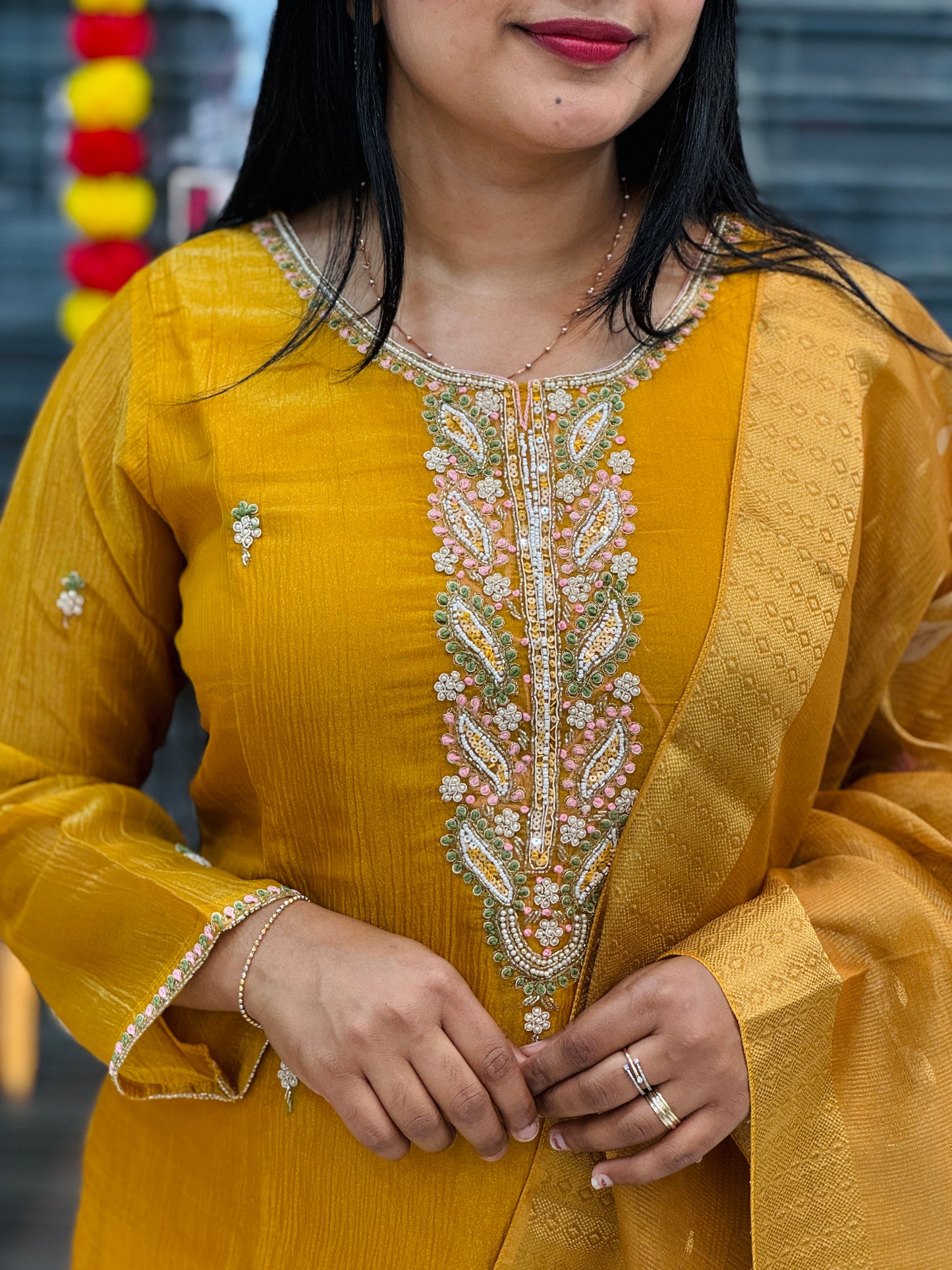 Mustard Yellow 3-Piece Function Wear Set