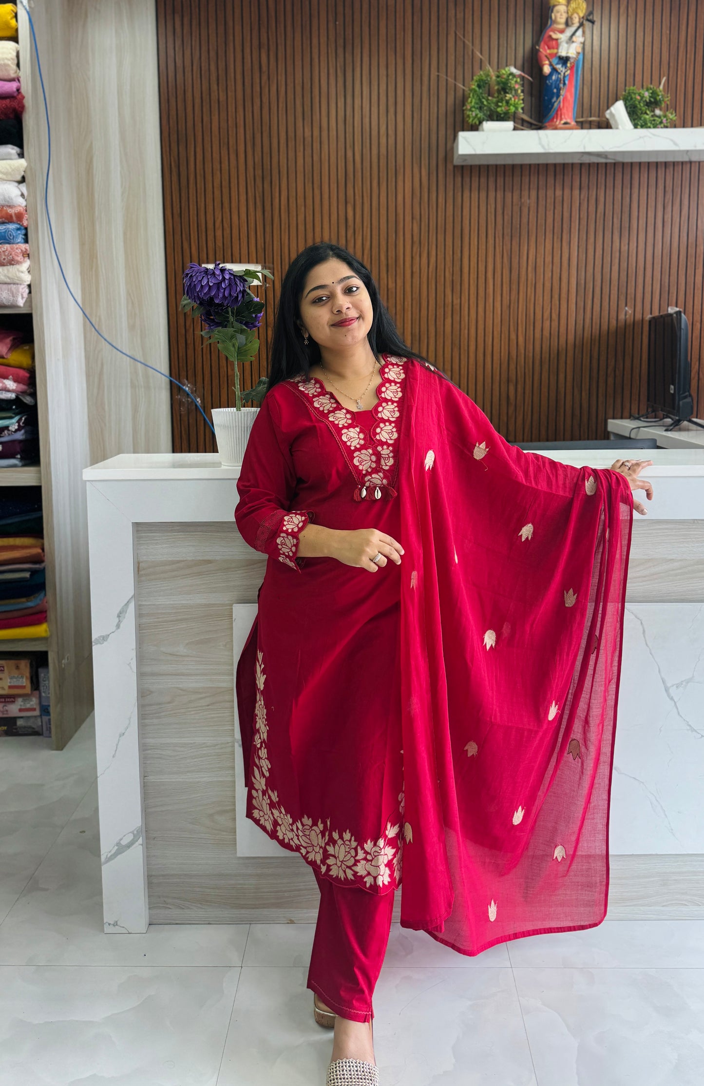 Elegant Premium Cotton 3-Piece Set A1969