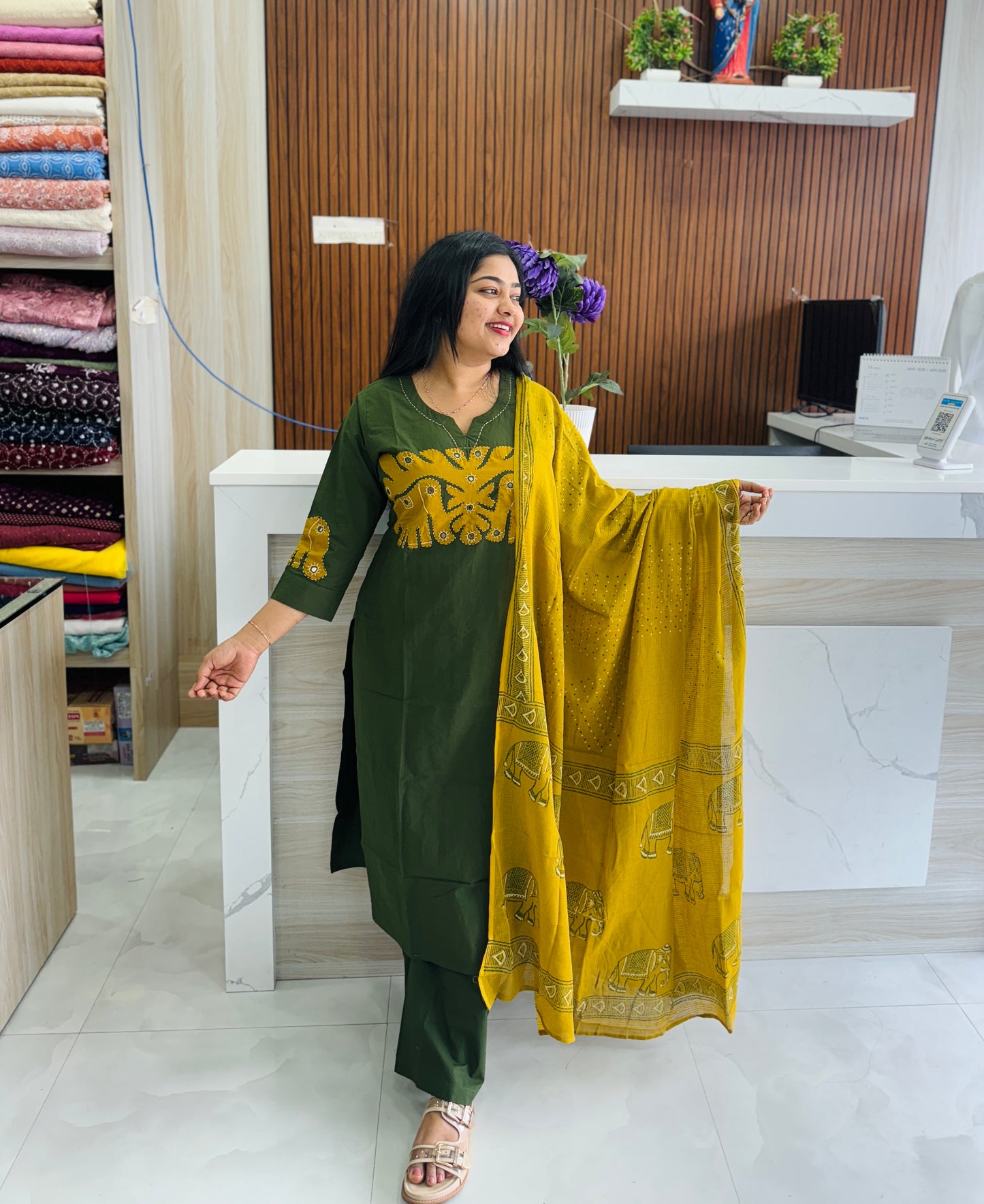 Green & Yellow 3piece Set A1746