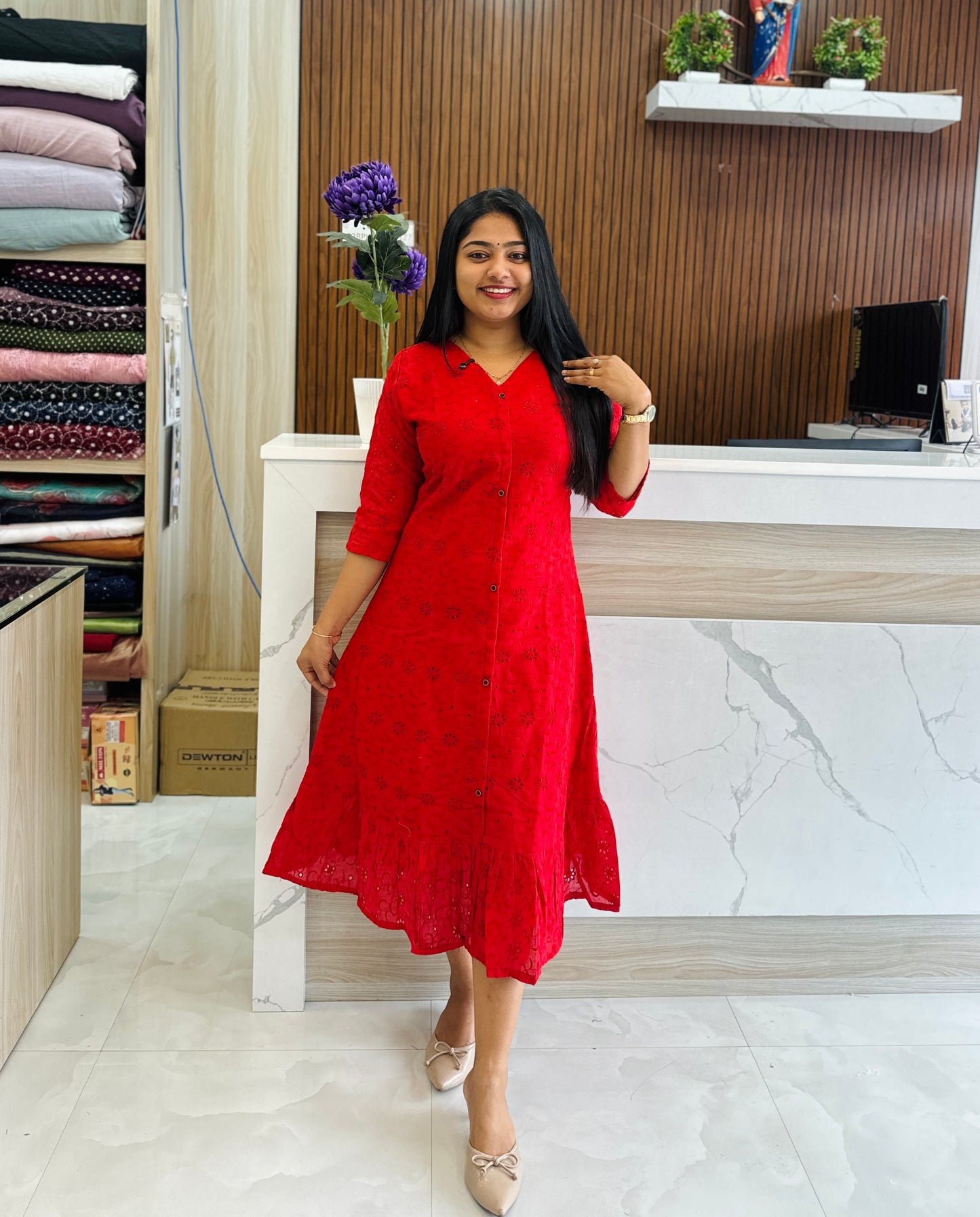 Christmas Series🎄/ Hakoba Frock A1607