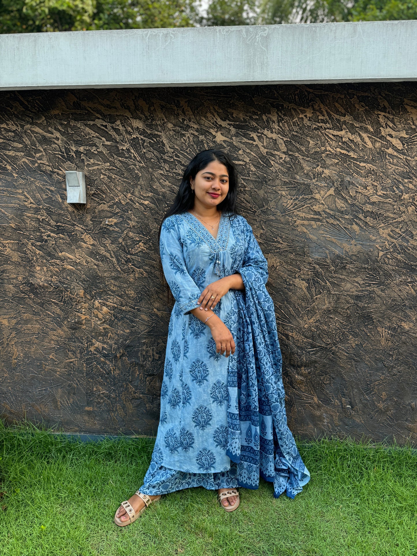 Pure Cotton 3 piece Salwar Set - A 1352
