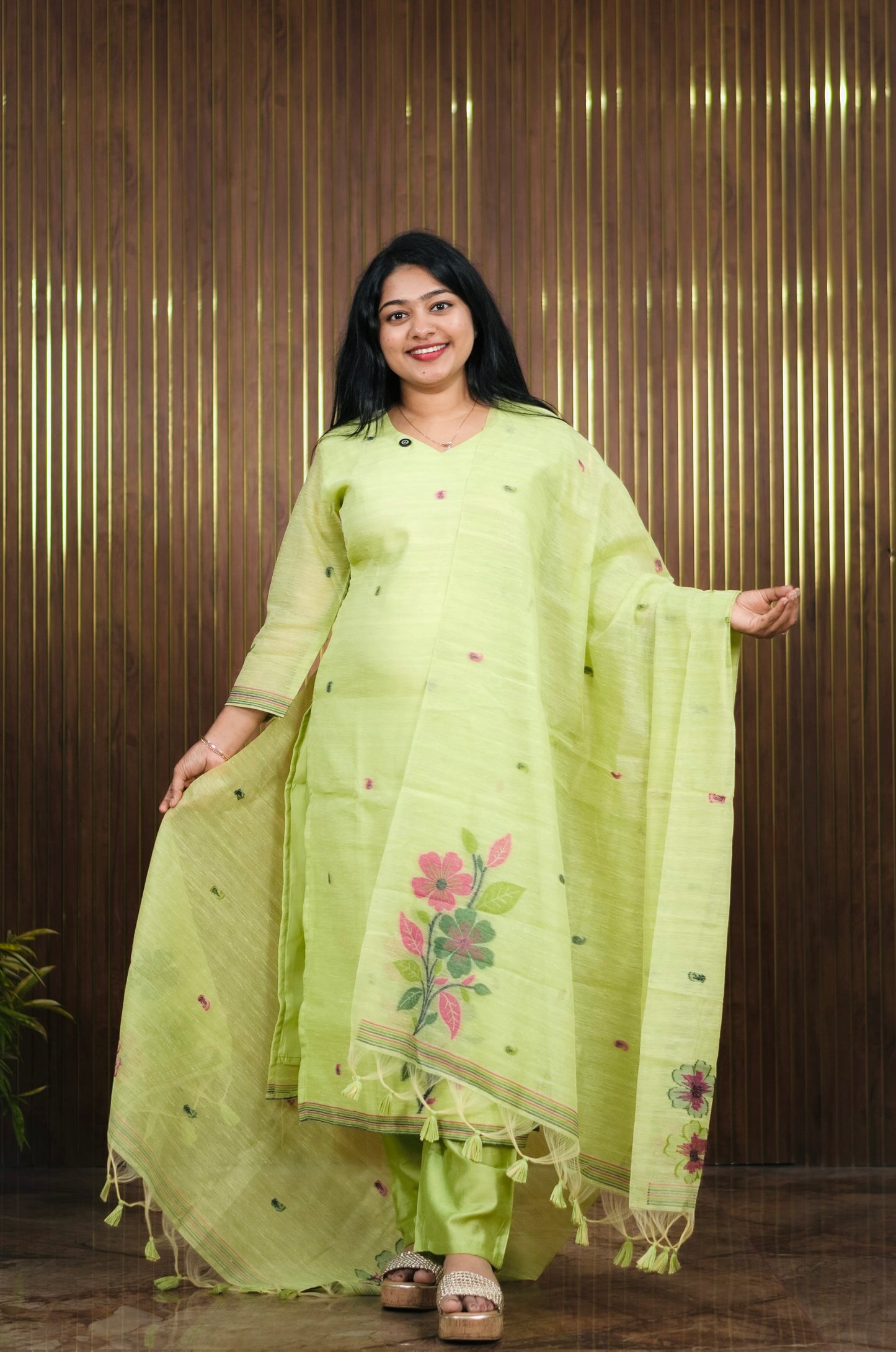 Premium Jute Silk Elegance 3ps Set A2001
