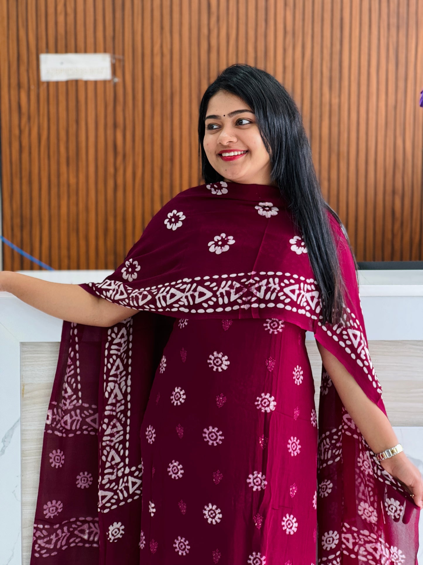 Unstitched Salwar Set premium georgette fabric. A1782