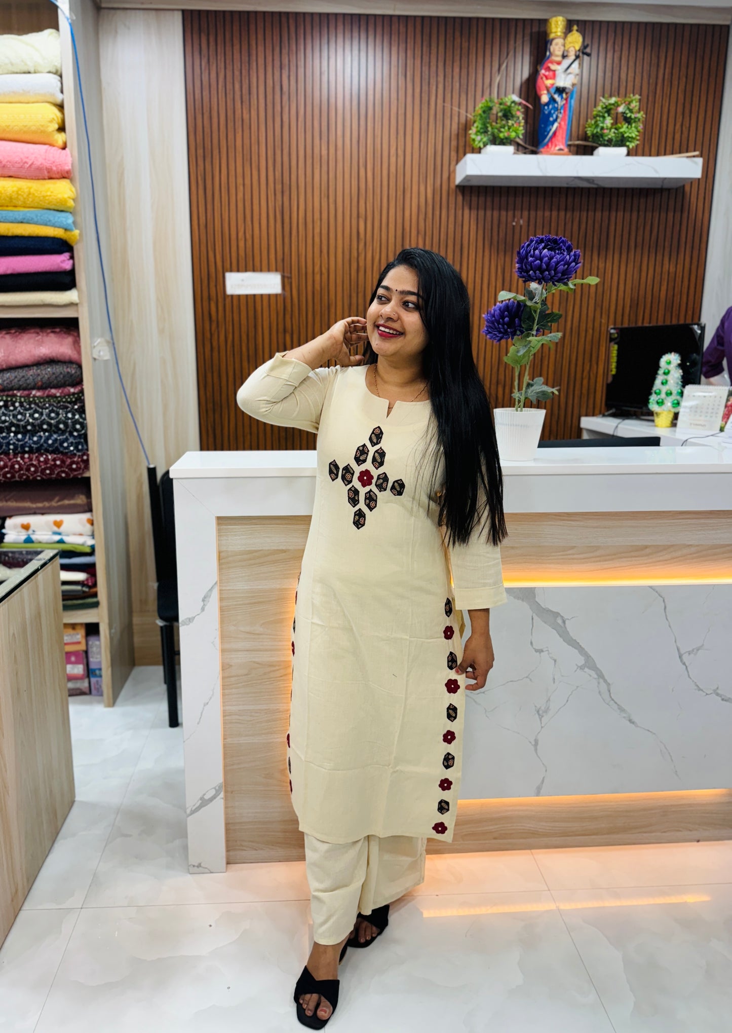 Beige Beauty in Khadi Cotton Cordset A1681