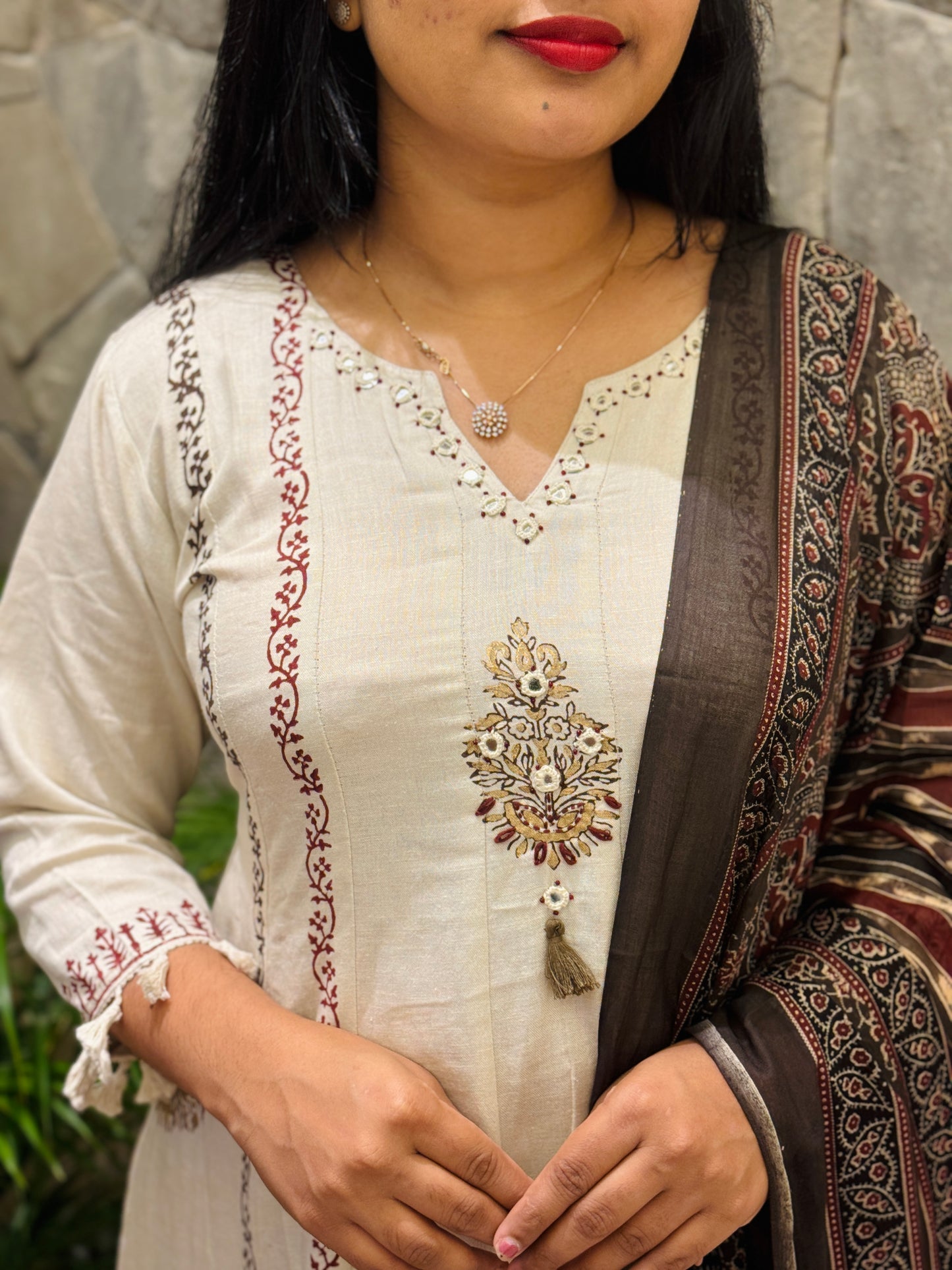 Premium Khadi Cotton 3-Piece Salwar Collection A1700