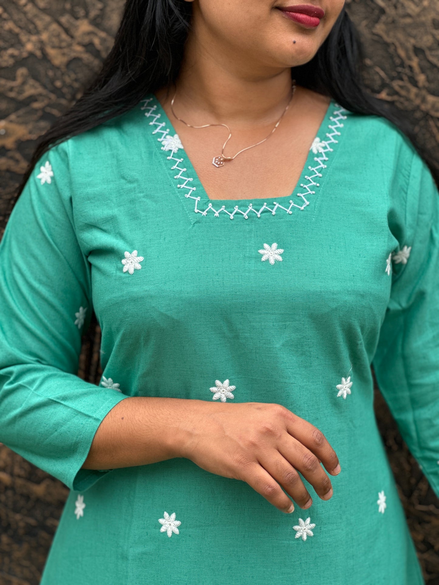 Soft Cotton Cordset Pink and Mint Green