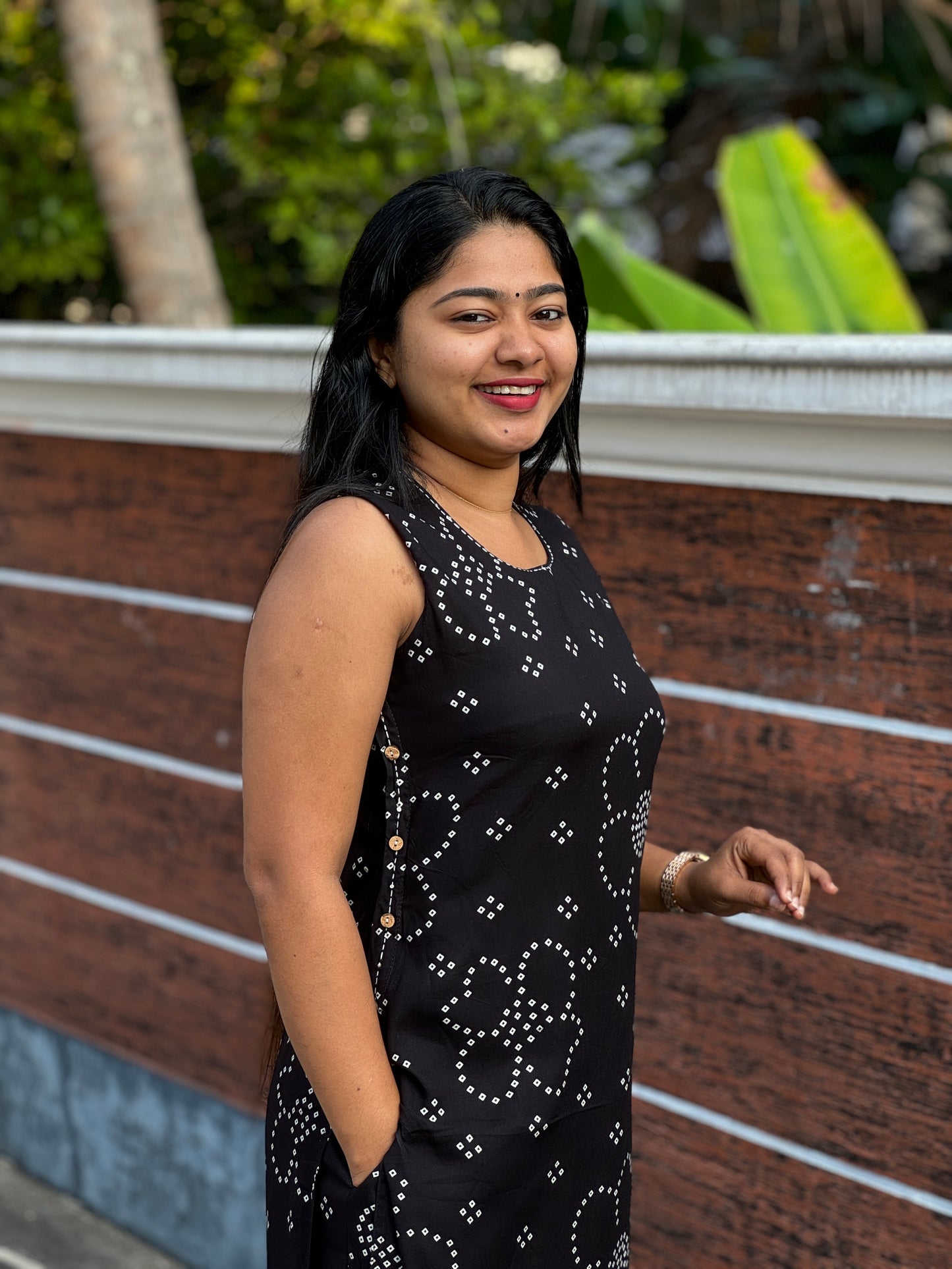 Bandhani Print Pure Cotton 2 piece Co-ord Set-A1326