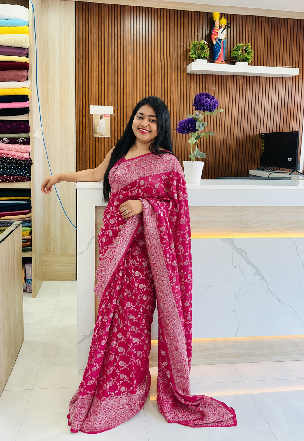 Royal Purple&Rani š©· Banarasi Elegance šāØ A1686