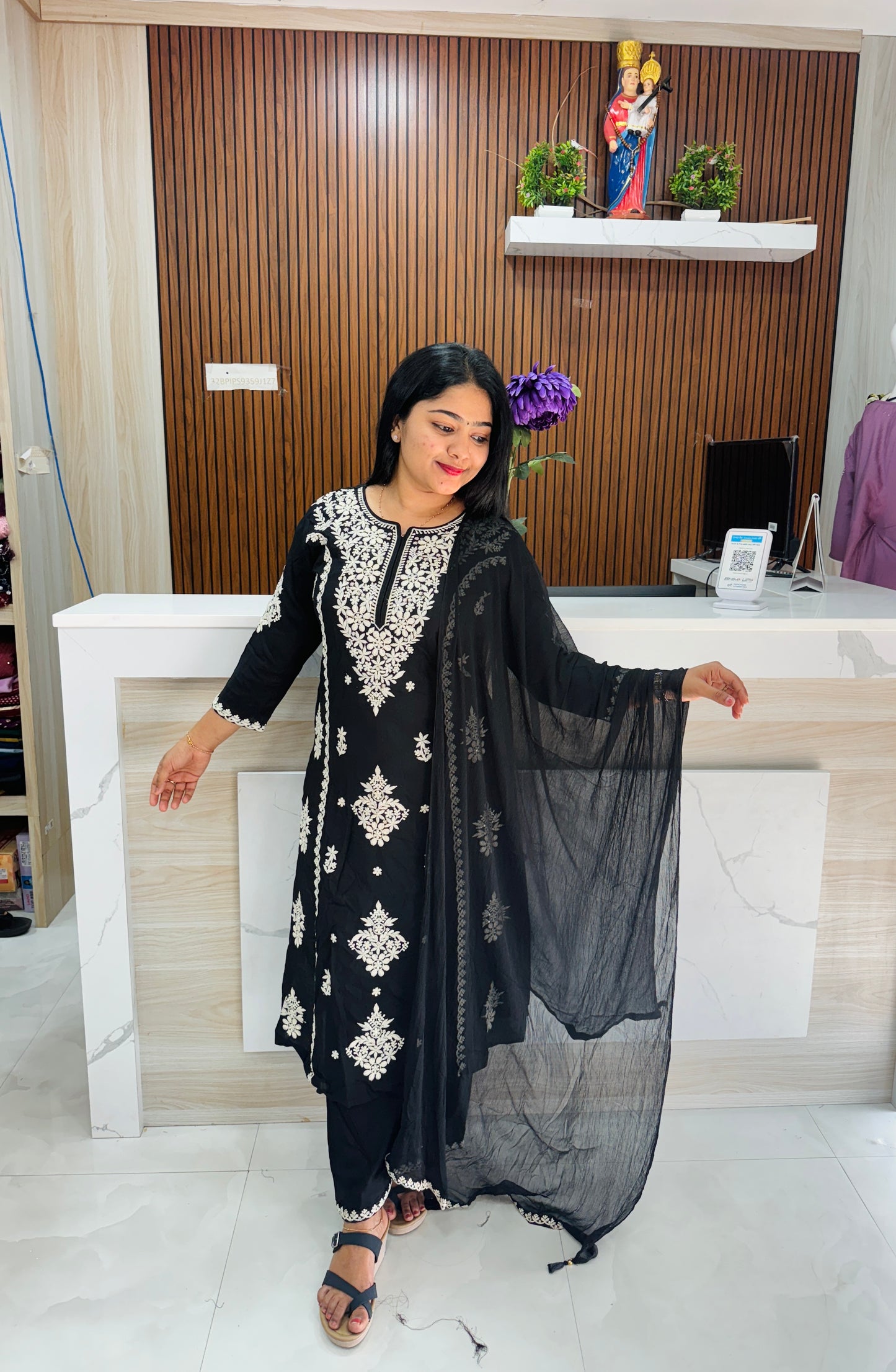 Elegant Chikankari Cotton Set ✨A1763