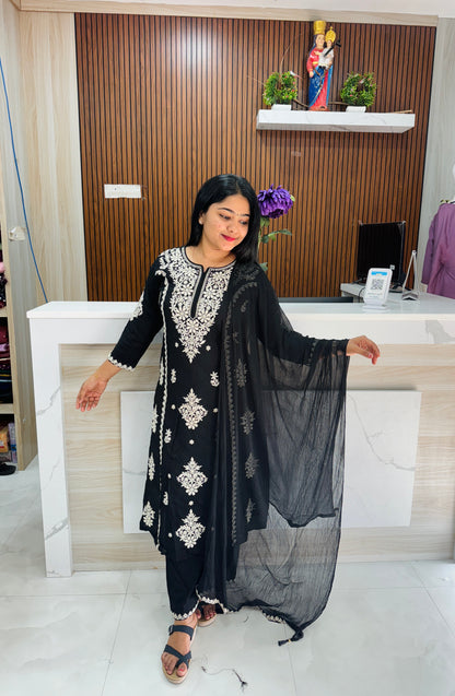 Elegant Chikankari Cotton Set ✨A1763