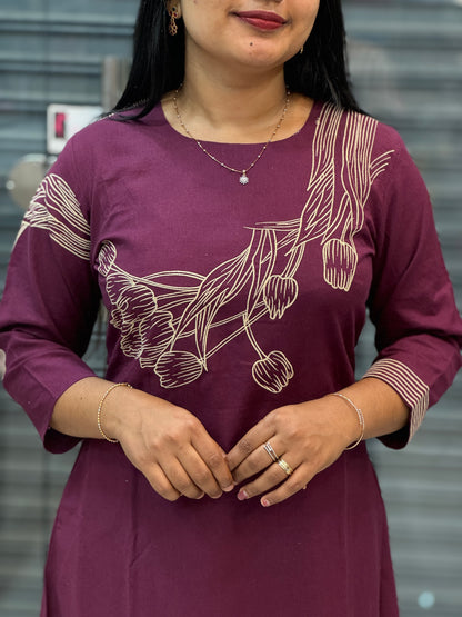 Deep Wine Cordset perfect for daily wear