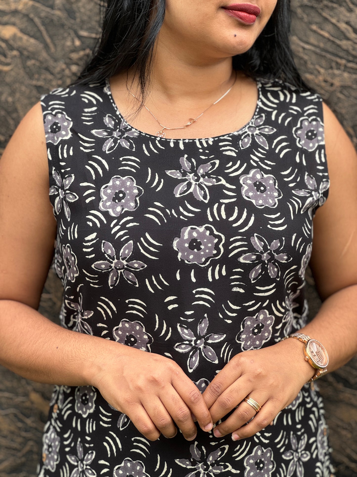 Pure Cotton Sleevless Cordset - A1429