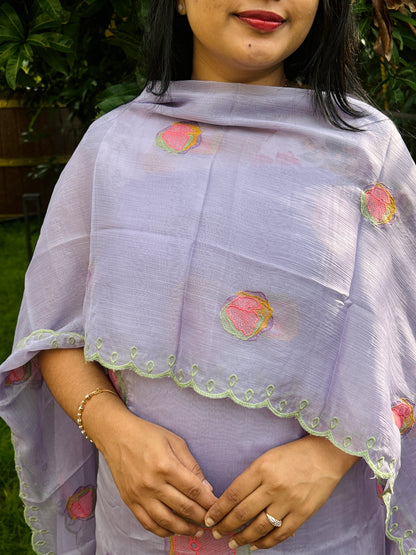 Premium Crush Chiffon Unstitched Salwar Material ✨A1990
