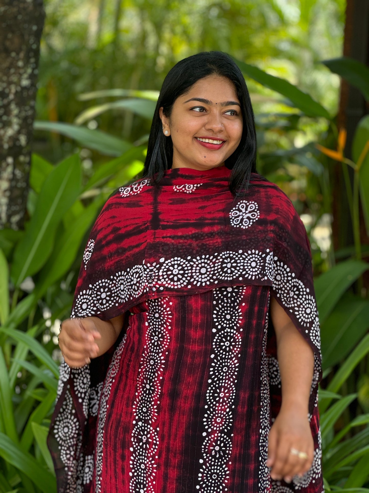 Unstitched three-piece premium georgette fabric.