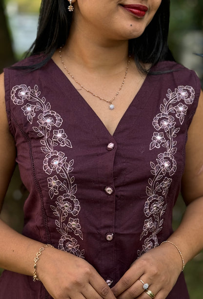 Daily Wear Khadi Cotton Cord Set A1629