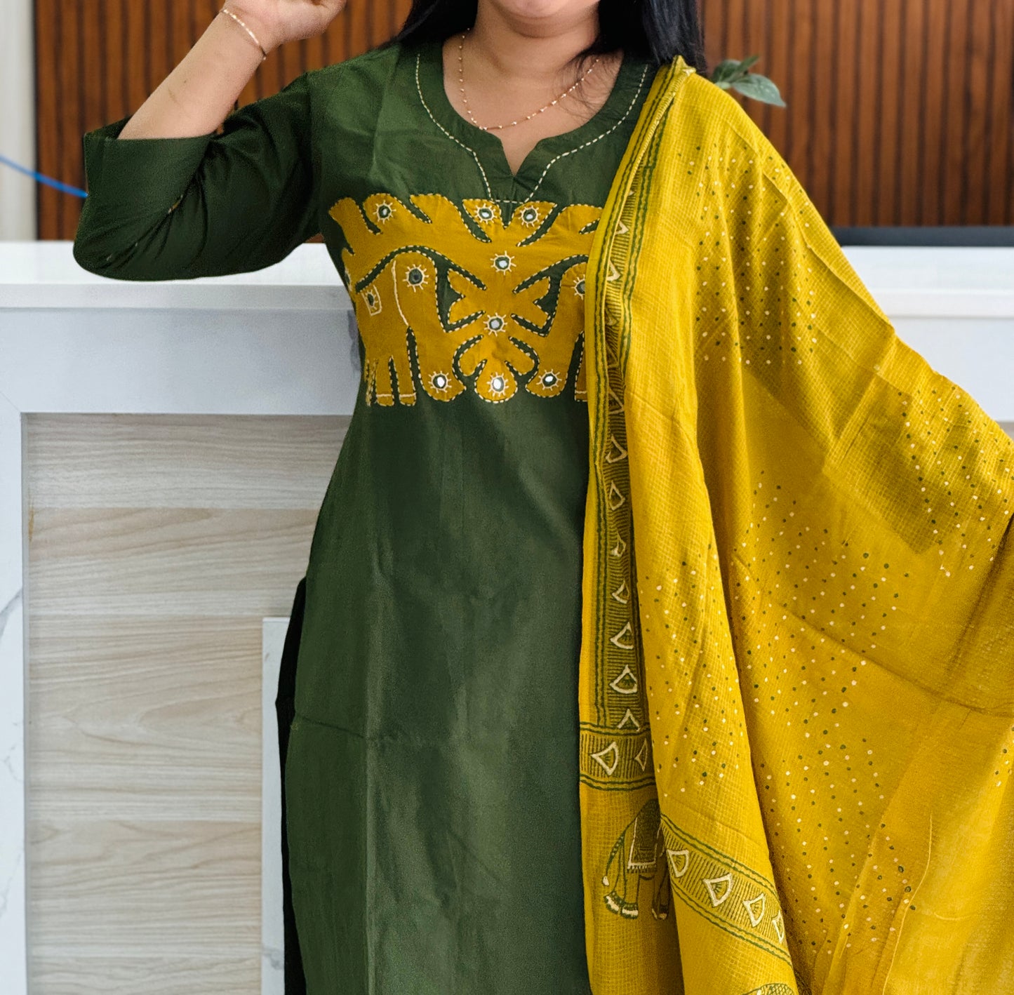 Green & Yellow 3piece Set A1746