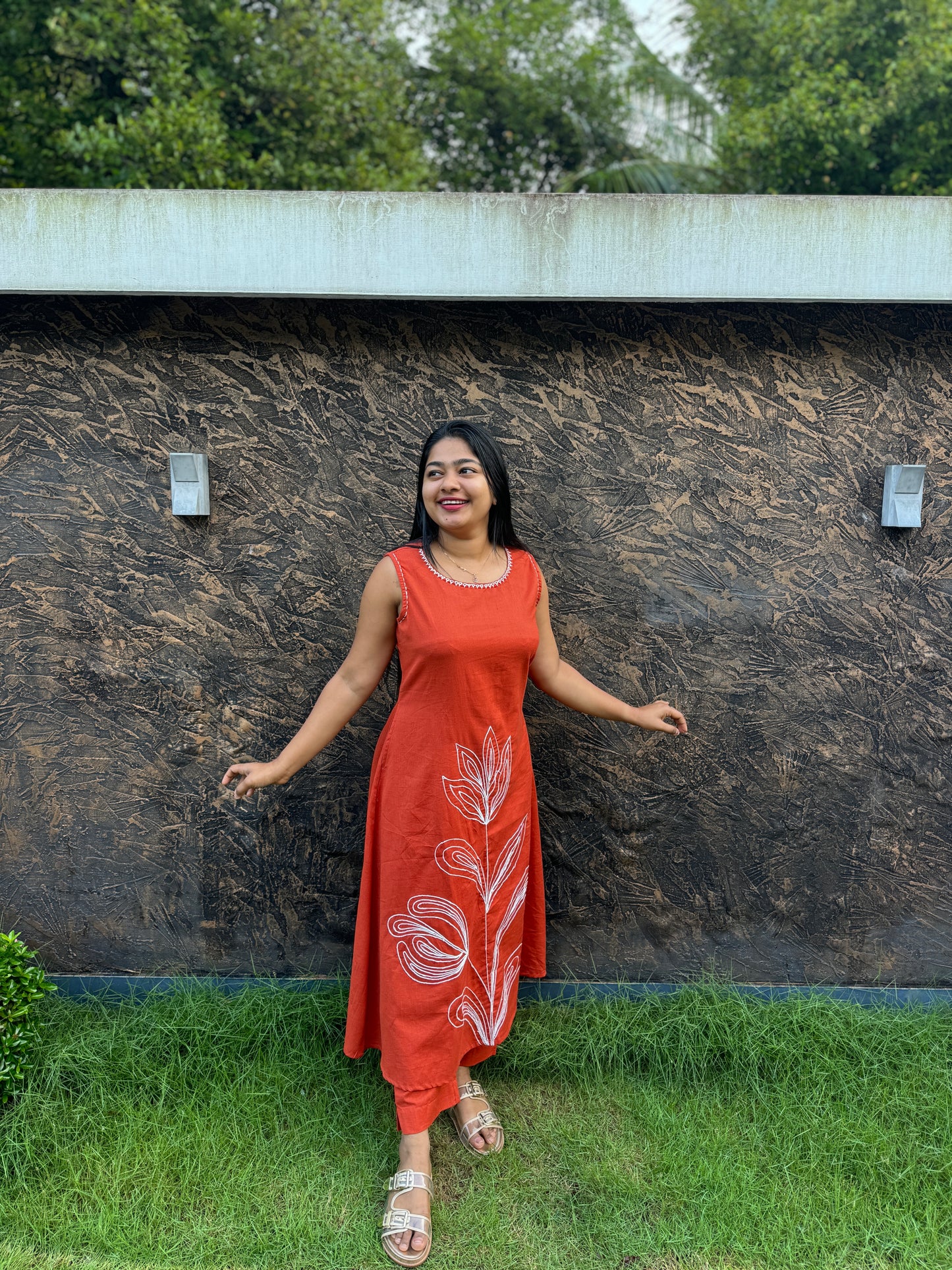Elegant Khadi Cotton Cord Sets with Embroidery M to 3XL