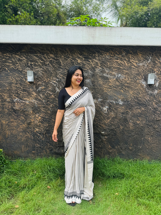Semi Modal Silk Saree A - 1516