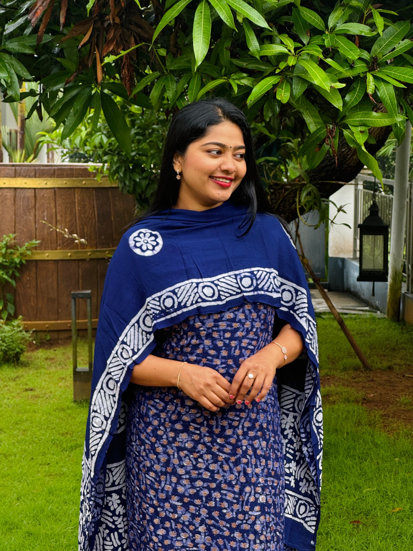 Georgette golden boota work Unstitched Churidar Material A 1587