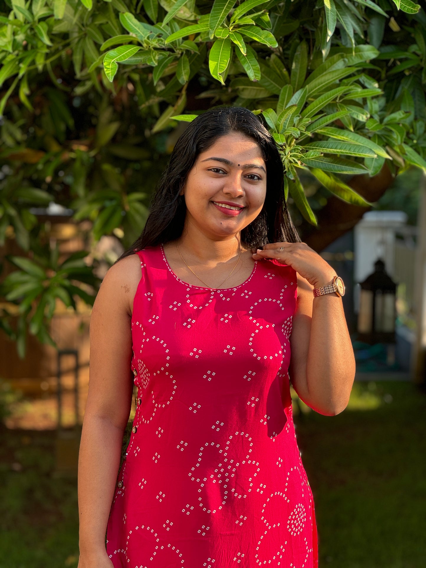 Bandhani Print Pure Cotton 2 piece Co-ord Set-A1326