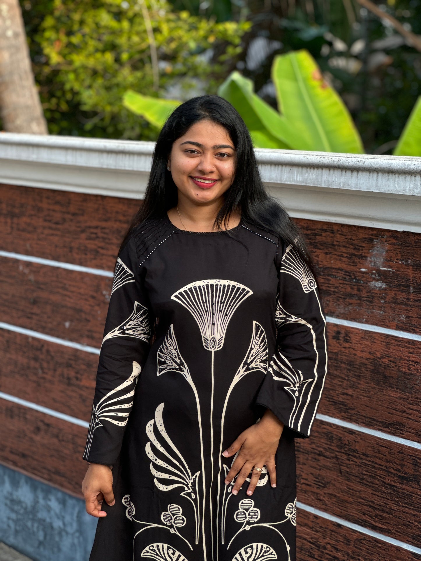 Black  Cotton 2 piece Co-ord Set-A1321