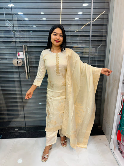 Tissue Silk Three Piece Salwar set