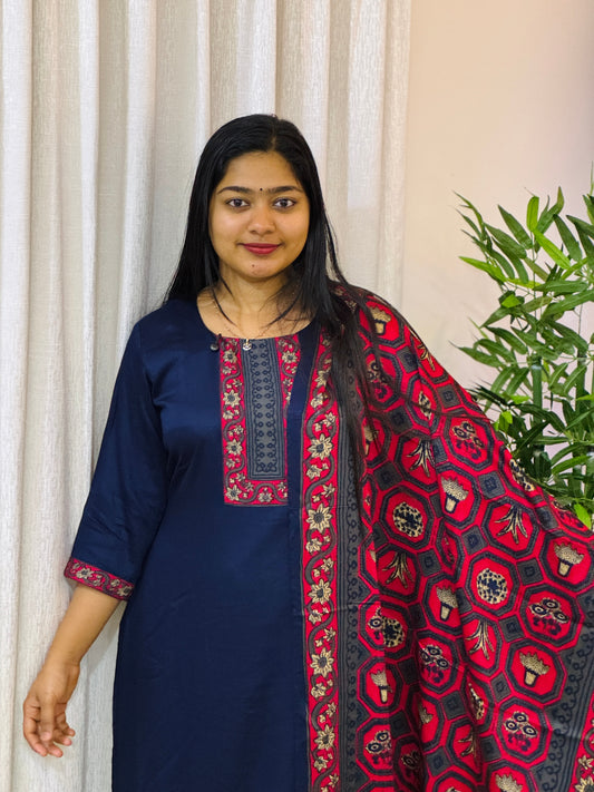 Premium Modal Silk three piece set - A1484