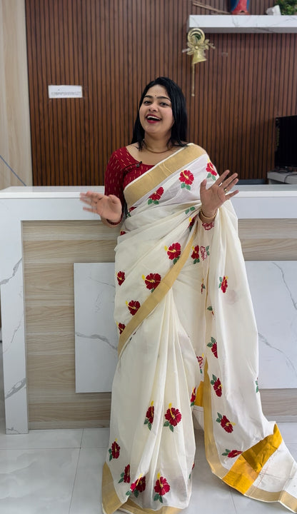 Onam Chemparathy Saree