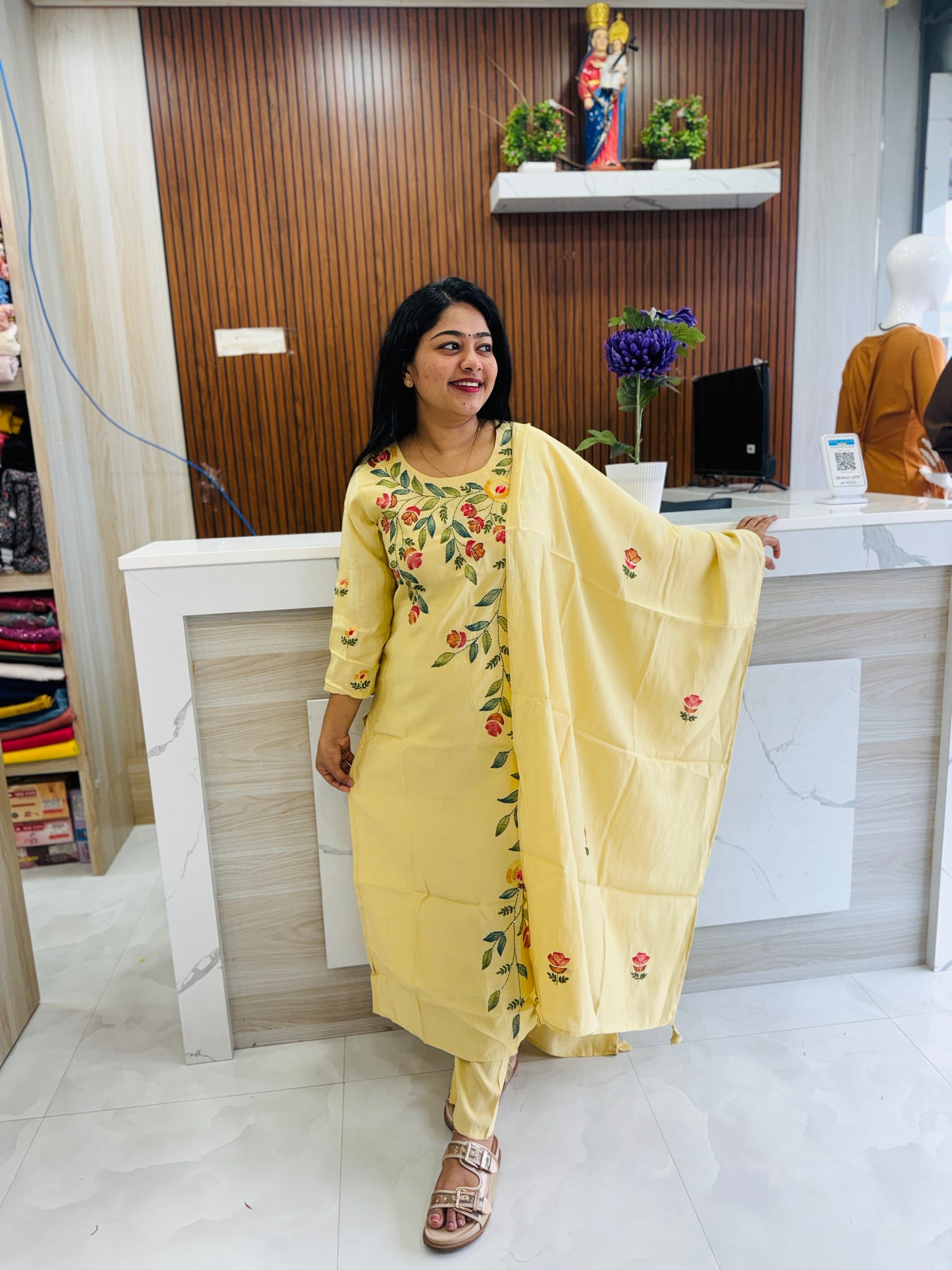 Elegant Chanderi Silk Collection A1938