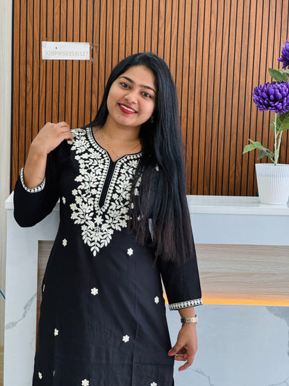 Black & Orange Chikankari Cordset 🧡🖤A1659