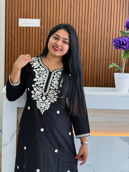 Black & Orange Chikankari Cordset 🧡🖤A1659