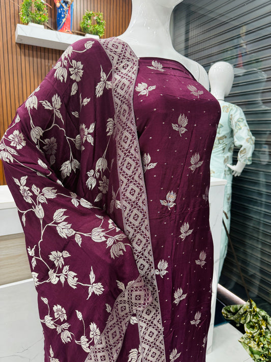 Premium Banarassi Unstiched Salwar Material A1762