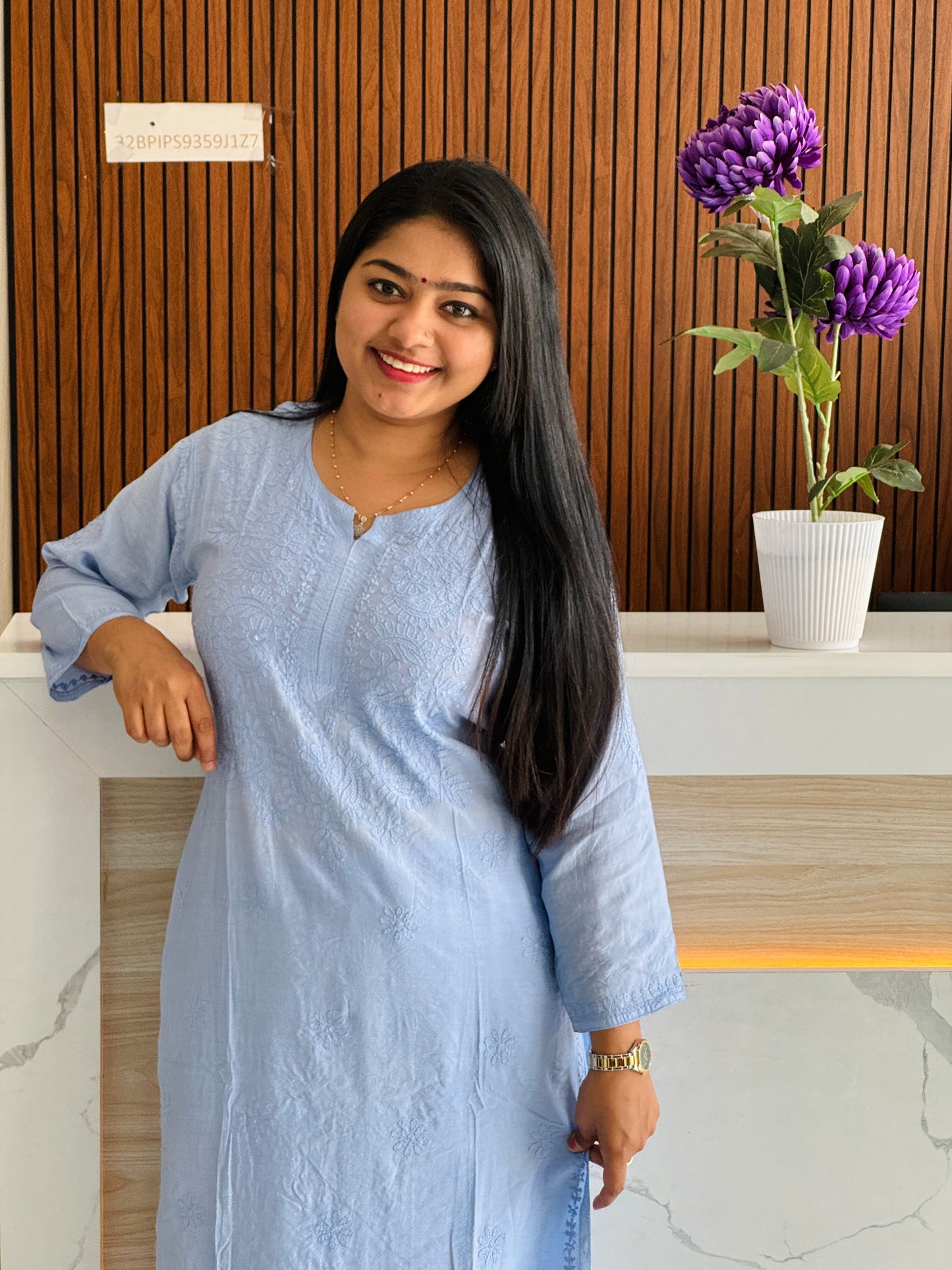 Pastel Shades Chikankari Cordset A1679