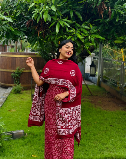 Georgette golden boota work Unstitched Churidar Material A 1587