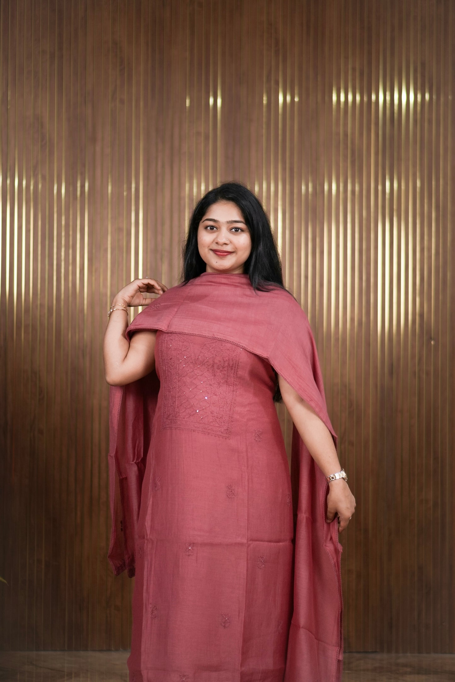 Premium Mul Chanderi Lucknow Chikankari ✨A1997