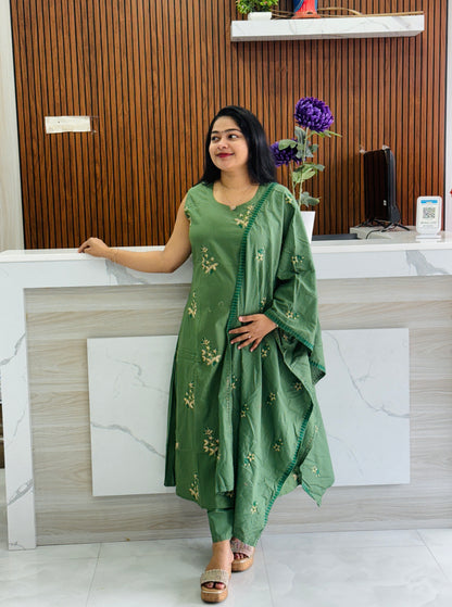Sage Green Sleevless Cordset A2020