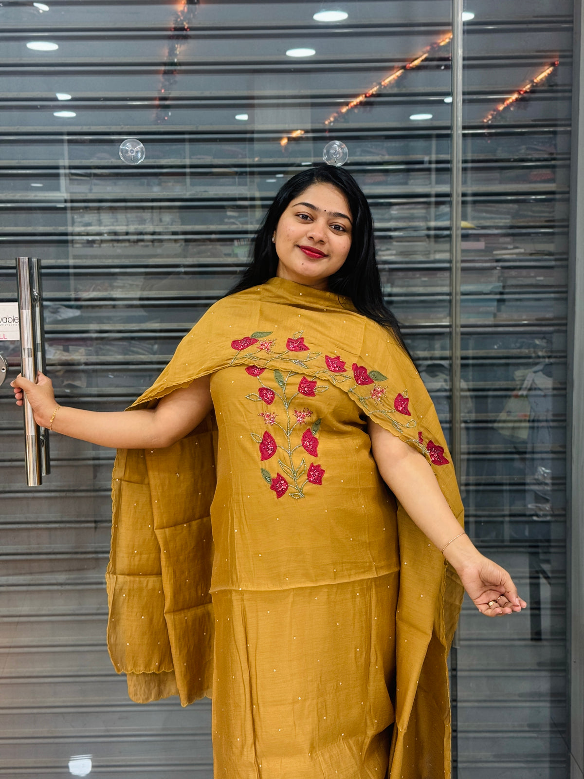 Premium Chanderi Unstiched Salwar Material A2040