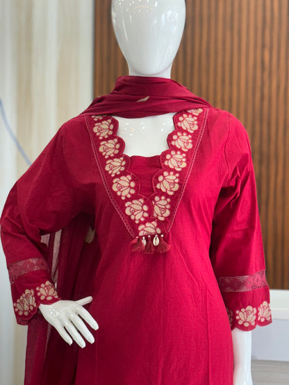 Elegant Premium Cotton 3-Piece Set A1969