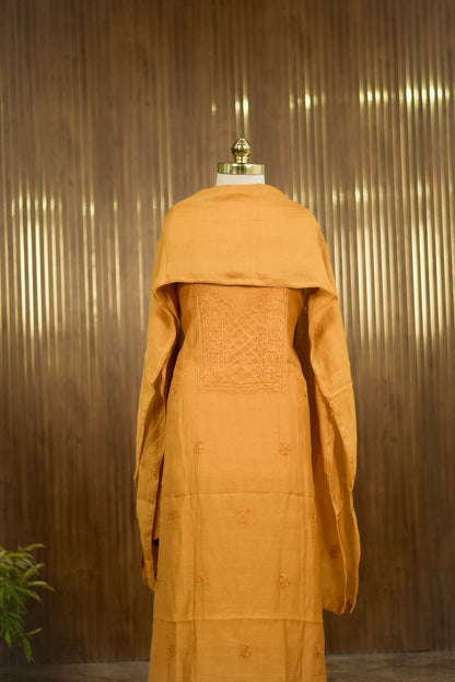 Premium Mul Chanderi Lucknow Chikankari ✨A1997