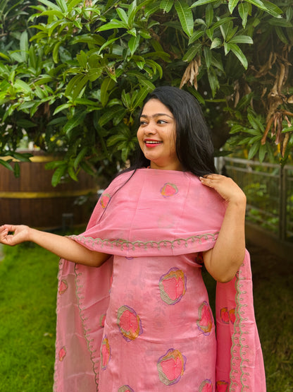 Premium Crush Chiffon Unstitched Salwar Material ✨A1990