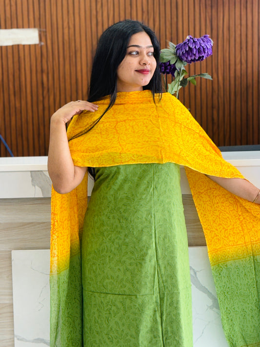 Premium Cotton Unstitched Salwar Material A1982