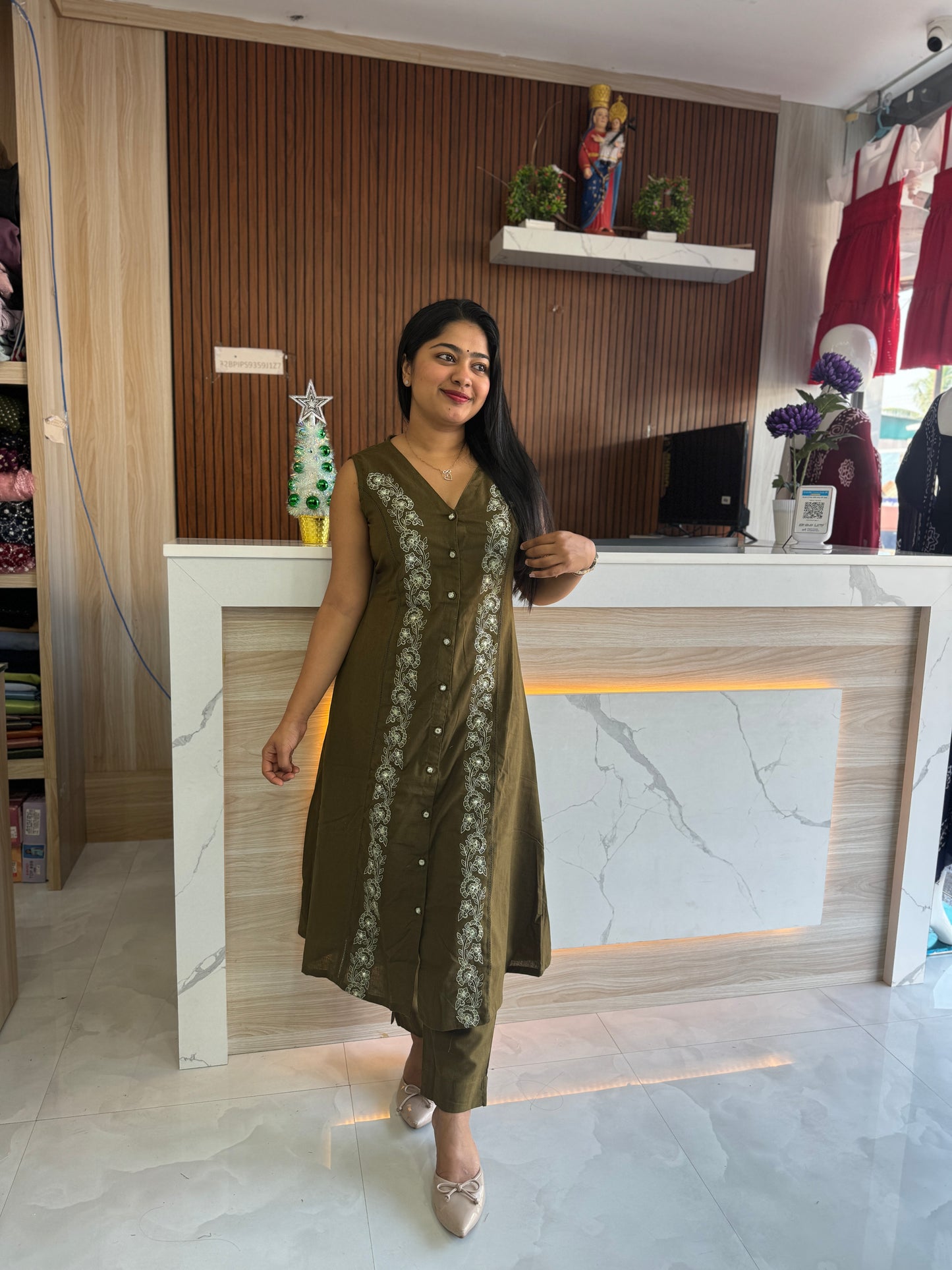 Daily Wear Khadi Cotton Cord Set A1617