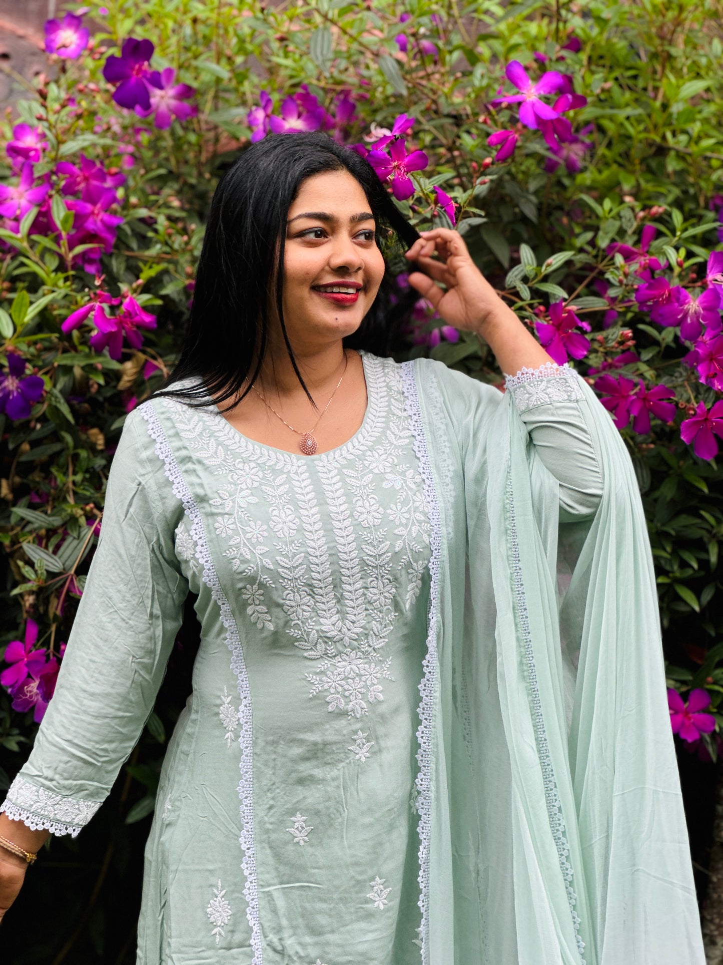 Premium Chikankari 3 piece set A- 1567