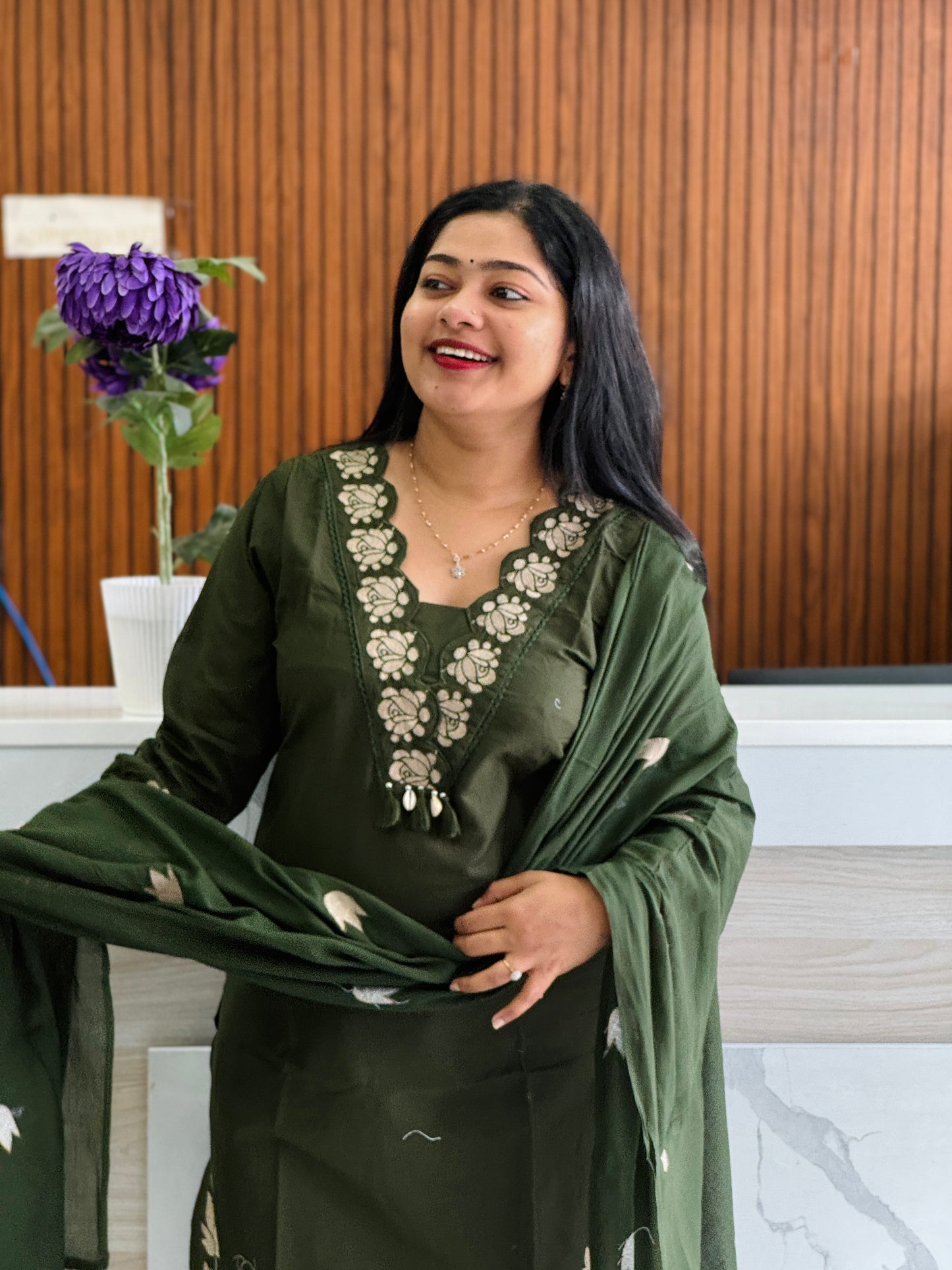 Elegant Premium Cotton 3-Piece Set A1969