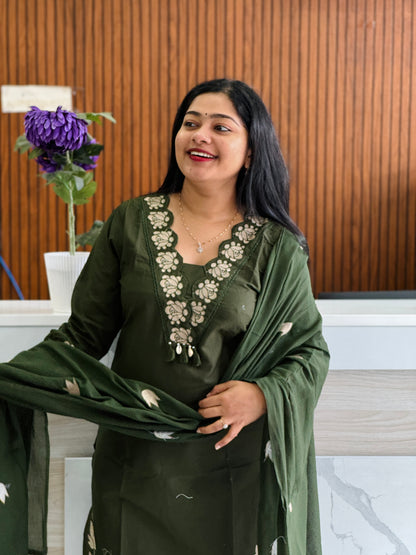Elegant Premium Cotton 3-Piece Set A1969