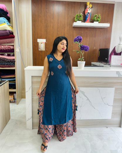 Royal Blue & Green  Comfort Set A1704