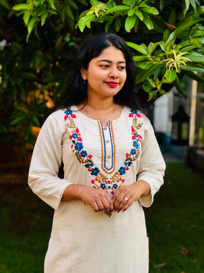 Khadi Cotton Daily Wear Cord set- A1354